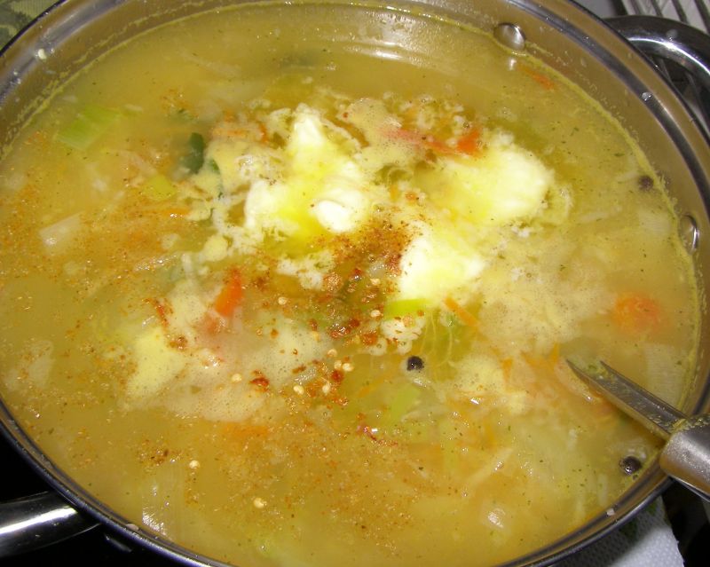 Zupa warzywna z kaszą jaglaną
