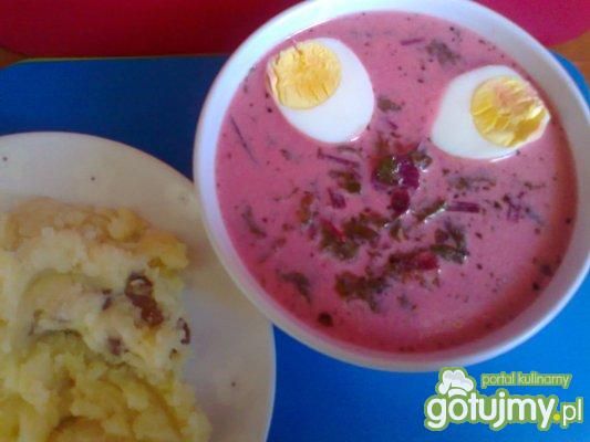 zupa wiosenna- botwinka z jajkiem