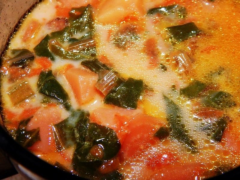 Zupa z botwinki na serwatce