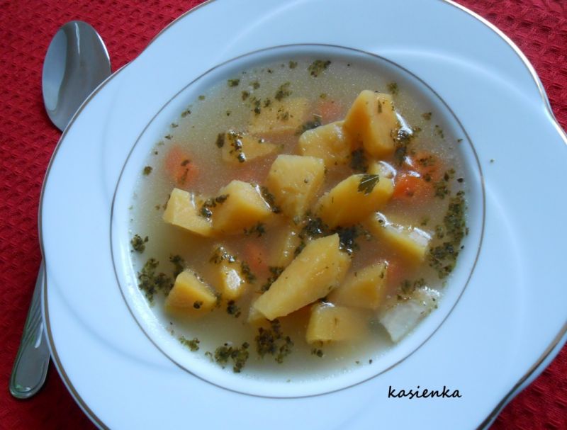 Zupa z brukwi na gęsinie  Zupa z brukwi na gęsinie