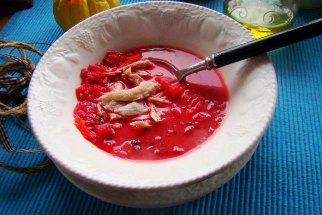 Zupa z burakami na bogato