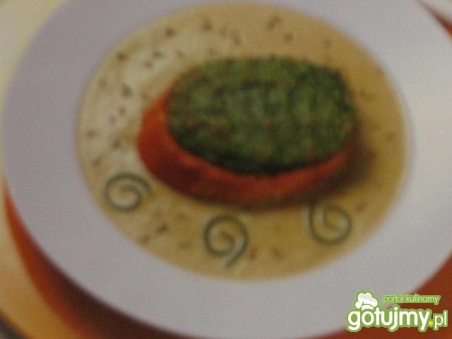 Zupa z cukini z zielonym sufletem Zupa z cukini z zielonym sufletem
