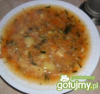 Zupa z cukinią i pieczarkami