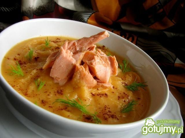 Zupa z dyńki z rybcią 