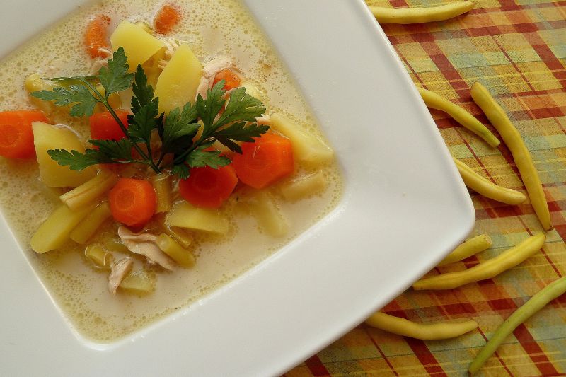 Zupa z fasolki szparagowej na słodko-kwaśno