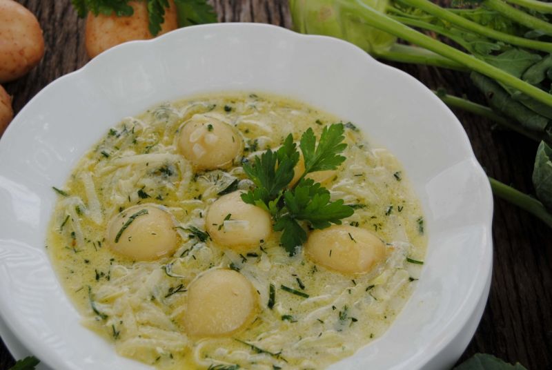 Zupa  z kalarepki Zupa  z kalarepki