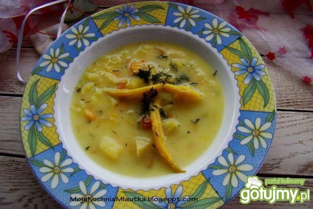 Zupa z kalarepy i fasolki zagęszczana