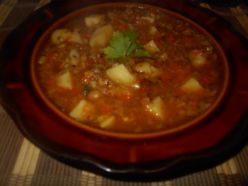 Zupa z kapustą i grochem