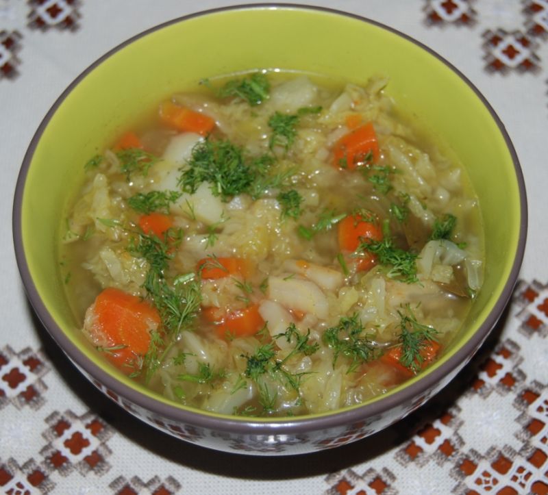 Zupa z kapusty włoskiej