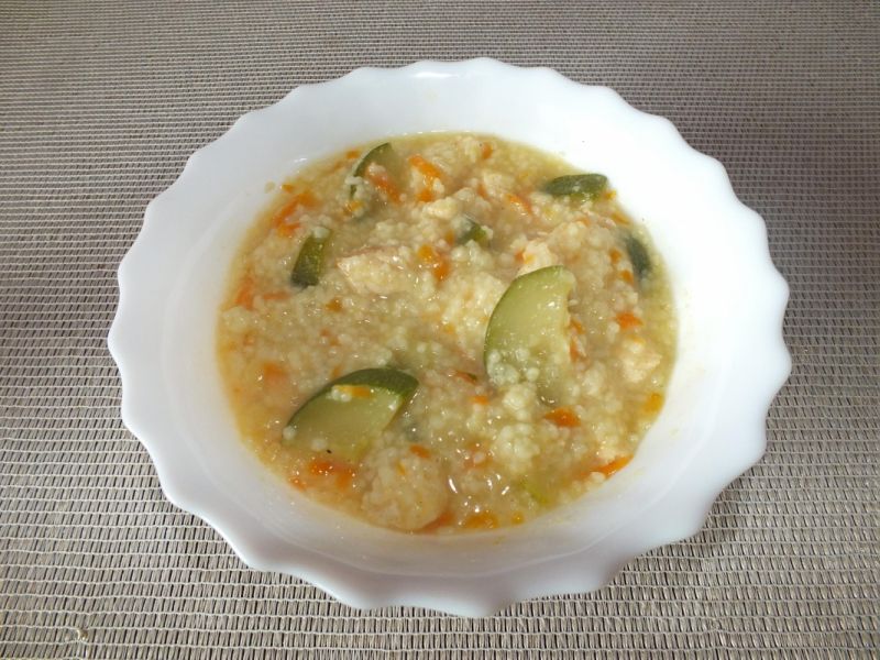 Zupa z kaszą kuskus 
