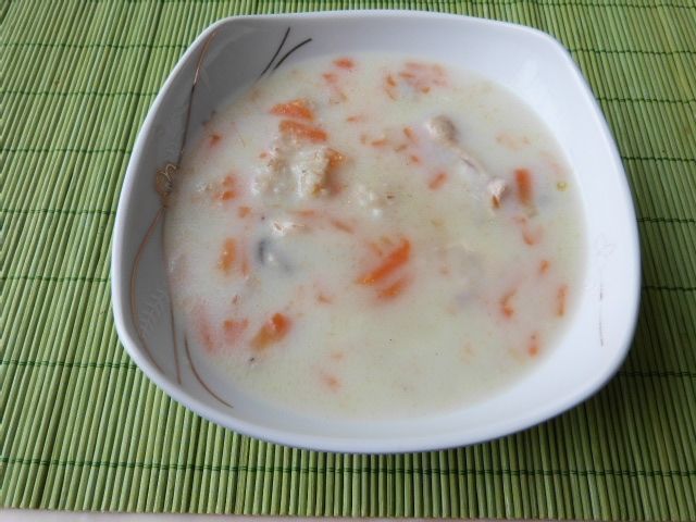 Zupa z kaszą na podrobach