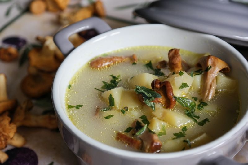 Zupa z kurkami  Zupa z kurkami