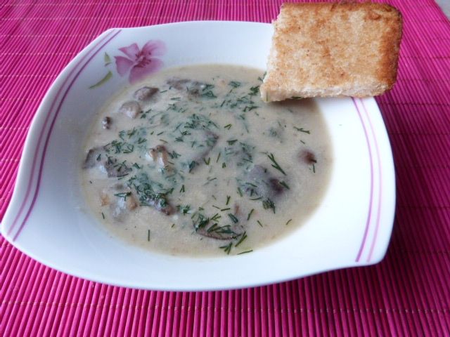 Zupa z leśnych grzybów