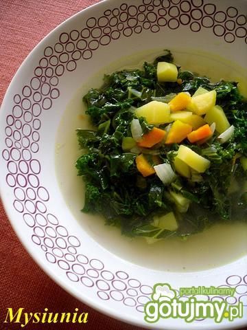 Zupa z młodego jarmużu