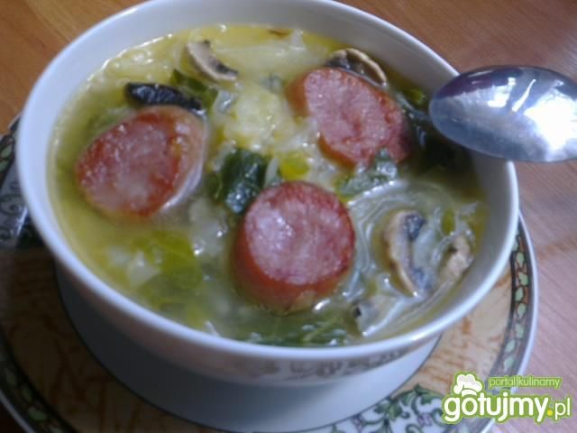 Zupa z młodej kapusty
