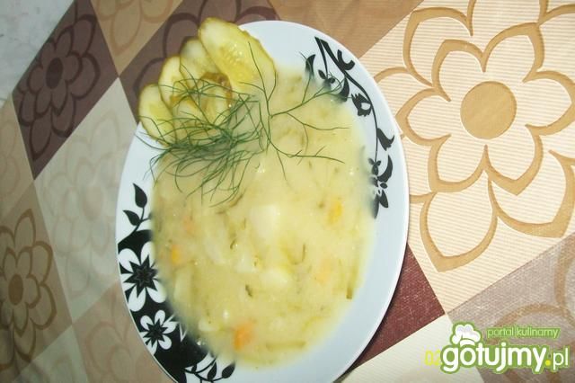 Zupa z ogórków małosolnych 2 Zupa z ogórków małosolnych 2