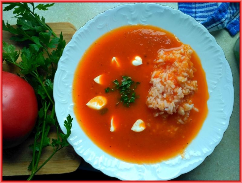 Zupa z pieczonych pomidorów