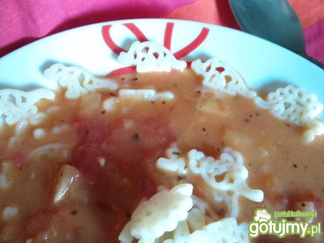 Zupa z pomidorów z dinozaurami Zupa z pomidorów z dinozaurami