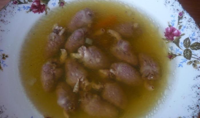 Zupa z serc drobiowych Zupa z serc drobiowych