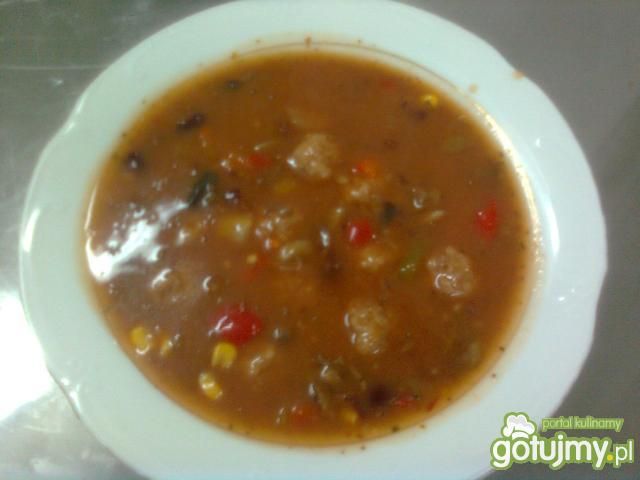 Zupa z sosem meksykańskim