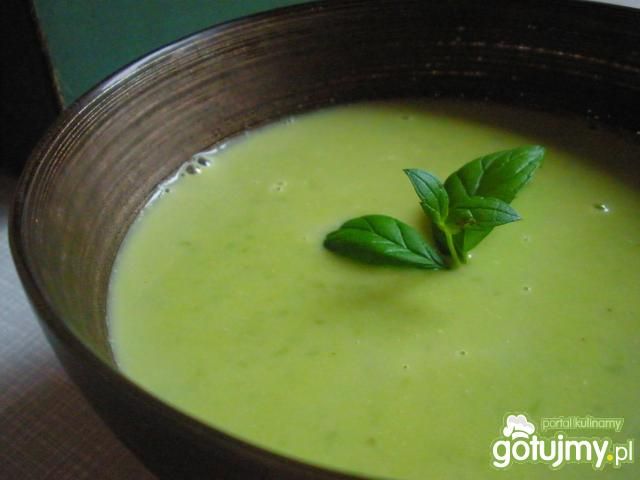 Zupa z zielonego groszku z mascarpone Zupa z zielonego groszku z mascarpone
