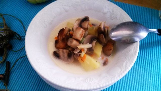 Zupa ze świeżych pieczarek Zupa ze świeżych pieczarek