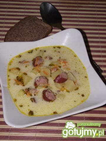 Zupa ziemniaczana na surowej kiełbasie