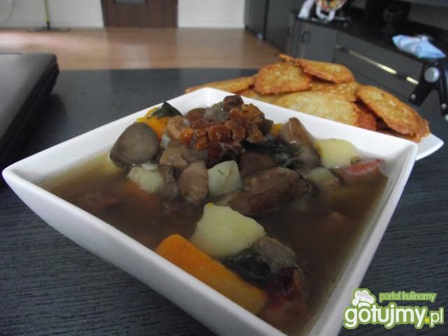 Zupa ziemniaczana z grzybami leśnymi :-)