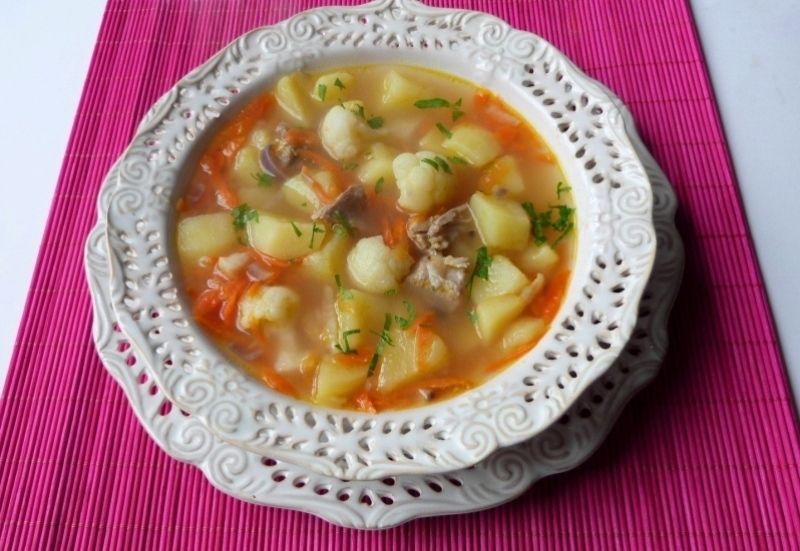 Zupa ziemniaczana z kalafiorem