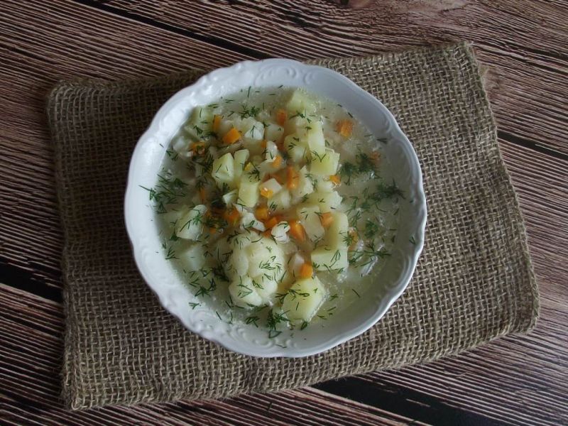 Zupa ziemniaczana z kalafiorem
