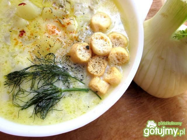 Zupa ziemniaczana z koprem włoskim
