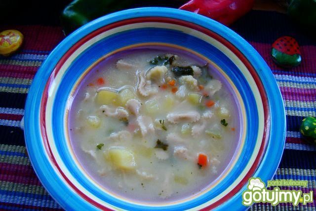 Zupka kalafiorowa z razowymi kokardkami  Zupka kalafiorowa z razowymi kokardkami