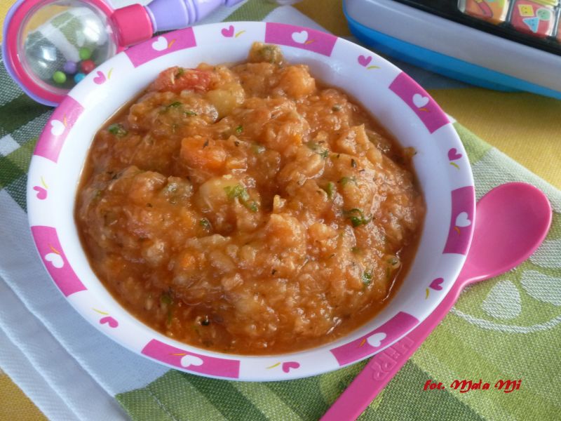 Zupka pomidorowa z ziemniakami dla dzieci Zupka pomidorowa z ziemniakami dla dzieci