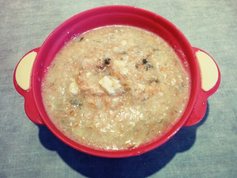 Zupka warzywna z jajkiem