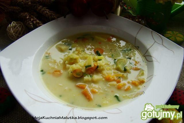 Zupka z kalarepy i ryżu brązowego 