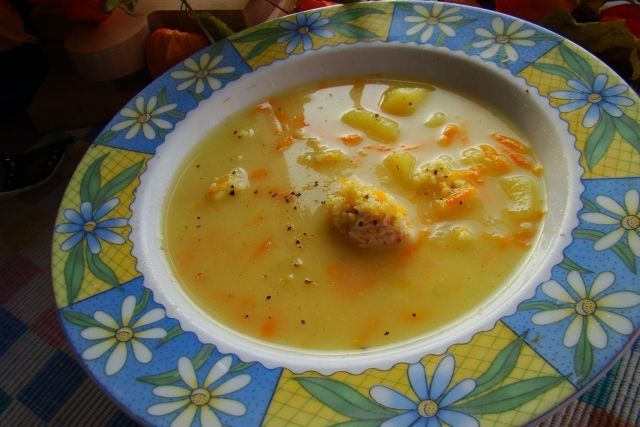 Zupka z kaszą jaglaną 