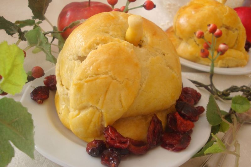 Żurawinowe jabłka w szlafroczkach Żurawinowe jabłka w szlafroczkach