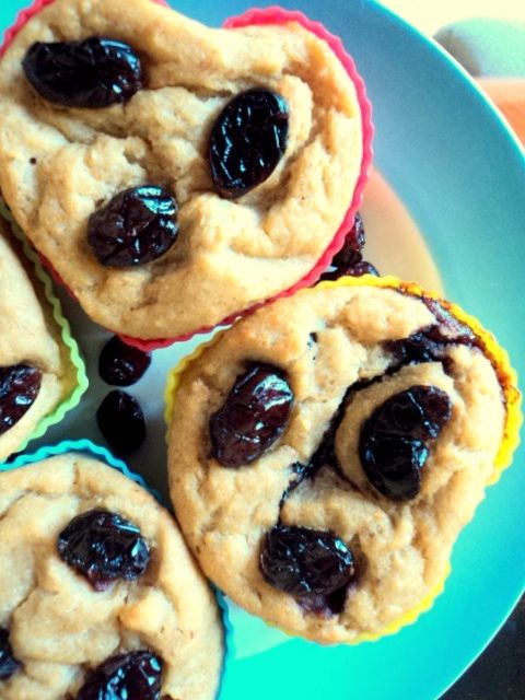 Żurawinowe maffinki bez tłuszczu i cukru