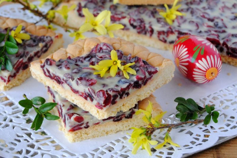 Żurawinowy mazurek Żurawinowy mazurek