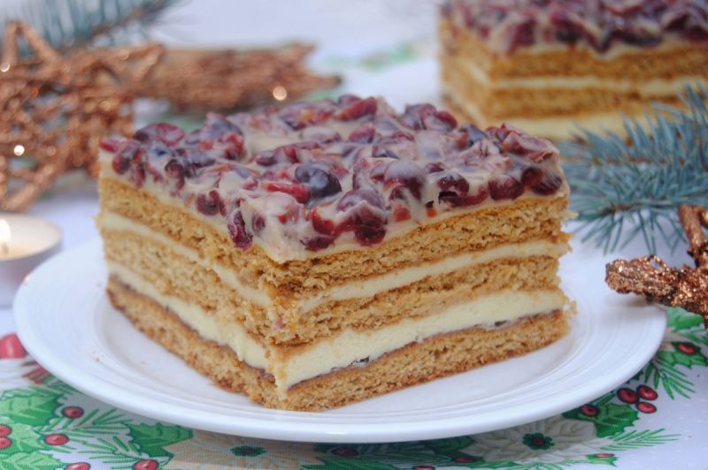 Żurawinowy miodownik z procentem