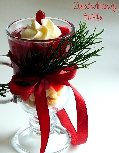 Żurawinowy trifle Żurawinowy trifle