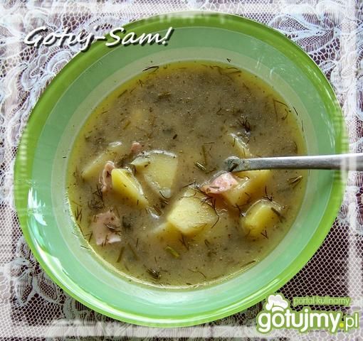 Żurek koperkowy z szynką Żurek koperkowy z szynką