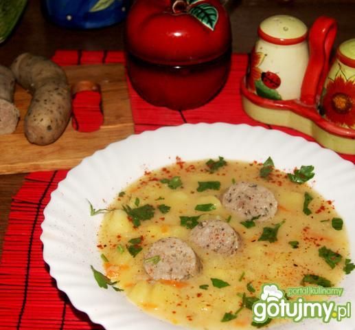 Żurek z duszonymi warzywami 