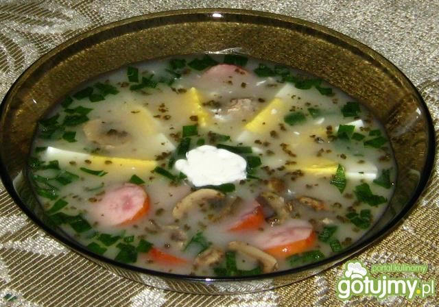 Żurek z pieczarkami Żurek z pieczarkami