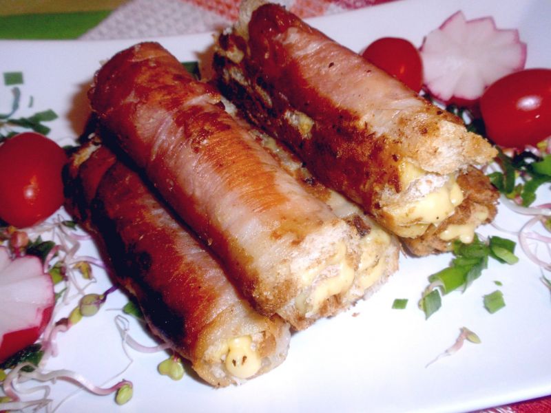 Zwijane tosty Zwijane tosty