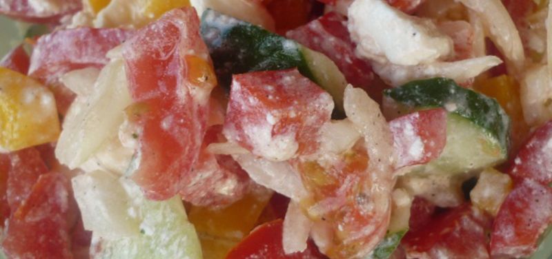 Zwykła sałatka z fetą