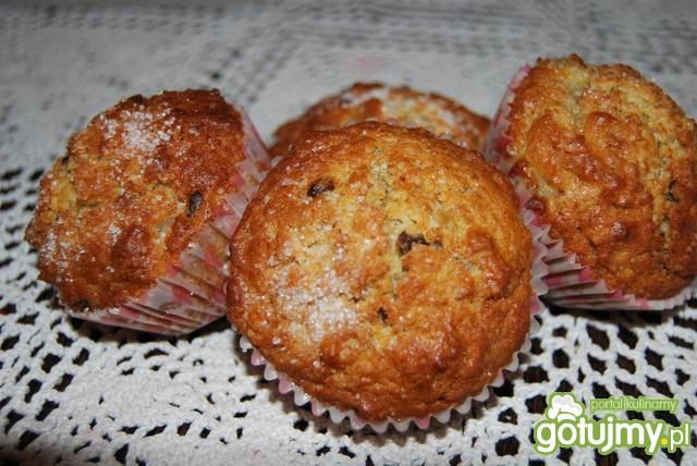 Żytnio-pszenne muffiny z bananem