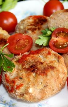 Pieczone kotlety mielone z indyka 