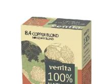 Venita, Herbal Hair Color (Ziołowa farba do włosów 8.4 miedziany blond)
