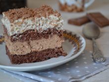 Ciasto czekoladowo - budyniowe stracciatella